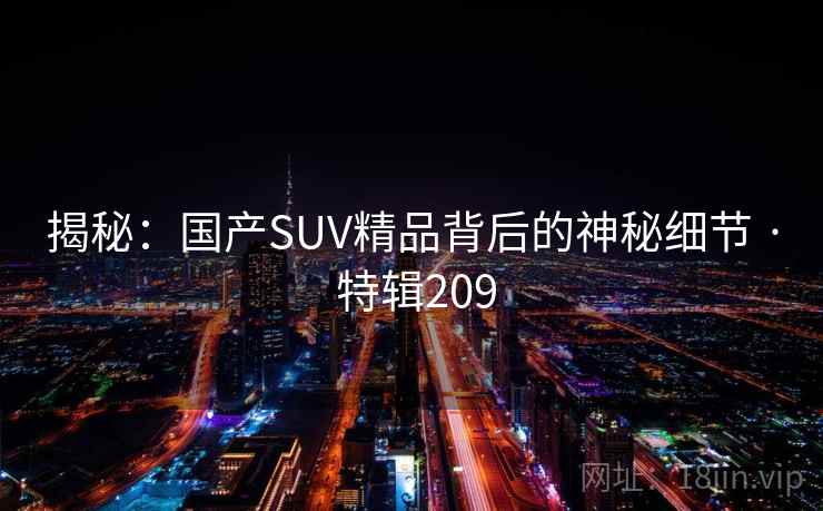 揭秘：国产SUV精品背后的神秘细节 · 特辑209  第2张