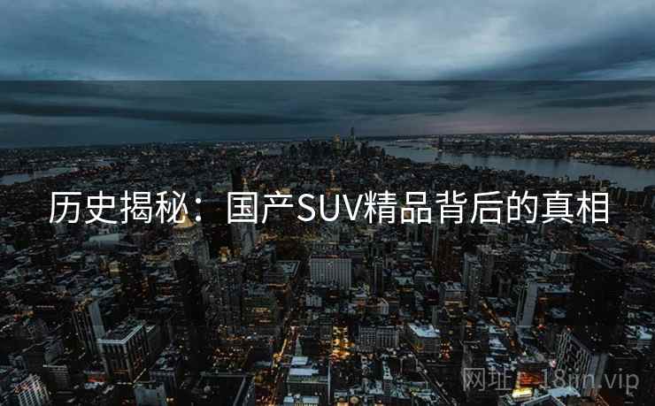 历史揭秘：国产SUV精品背后的真相